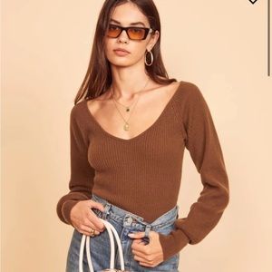 Reformation Hart Cashmere Sweater - size L